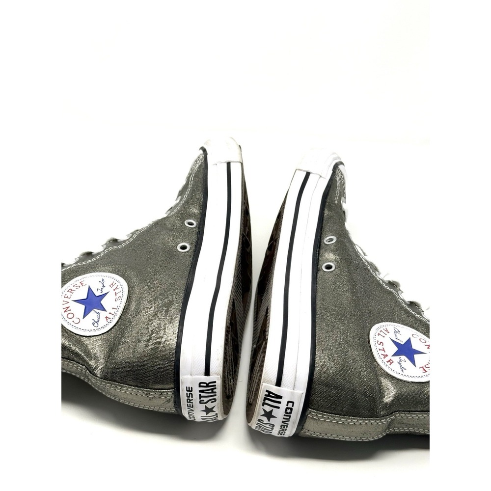 Converse Men 8 Women 10 Chuck Taylor High Top Sneakers 153179F Gold Metallic - Picture 9 of 14